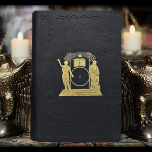 1850 FREEMASONRY Occult Book Esoteric Numerology Antique Masonic Metaphysical Masonry Art Secret Society Illuminati Gift Freemason 33rd