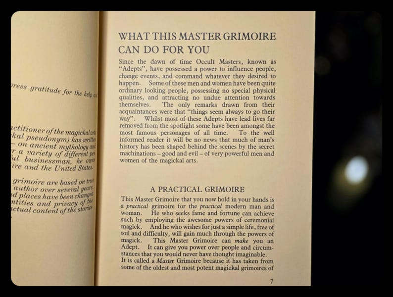 MASTER GRIMOIRE Witchcraft Spell Occult Book of Shadows Necromancy (Rare) Magic Divination Alchemy Witch Cabbala Kabbalah Occultism Gift