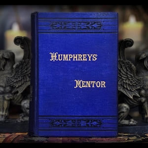 1893 Homeopathic Book: Humphreys&#39; Mentor, Natural Healing & Herbal Remedies