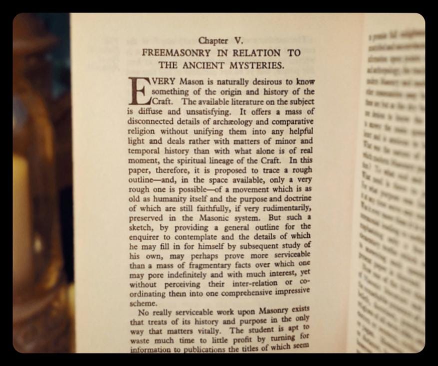 Vintage Freemasonry Book: the Meaning of Masonry, Scarce Hardcover