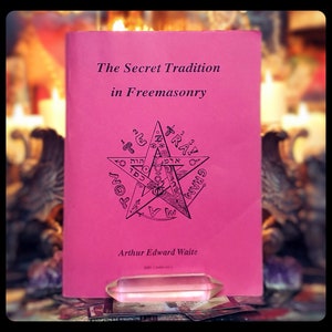 Freemasonry Occult Book Necromancy Alchemy Metaphysical Book Magic Esoteric Masonic Freemason Vintage Art Artwork Secret Society Royal Arch