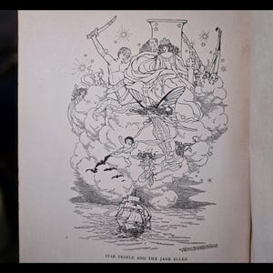 1910 Star People Fairy Tale Book Zodiac Astrology Antique Greek Mythology Book Astronomy Magic Art Artwork