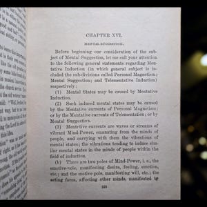 Mind Power Occult Self Help Book Manifestation Metaphysical William Atkinson