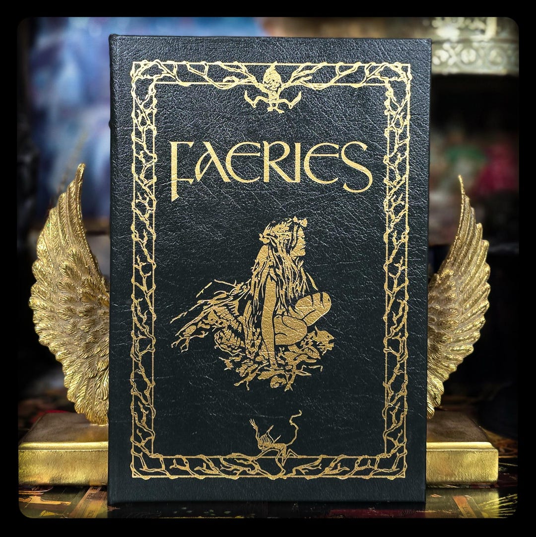 Faeries Book: 1st Edition, Leather Bound, Gold Gilt - Etsy