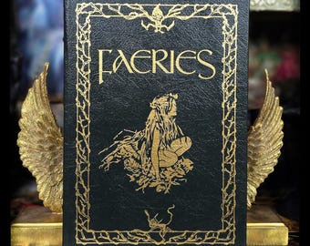 Faeries Book: 1st Edition, Leather Bound, Gold Gilt - Etsy