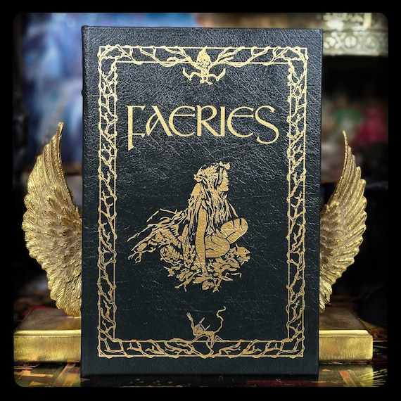 Faeries Book: 1st Edition, Leather Bound, Gold Gilt - Etsy