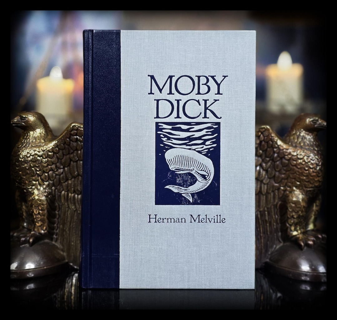Moby Dick Book 1st Edition Thus Hardcover Herman Melville Maritime