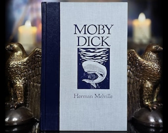 Moby Dick Libro 1a edizione Copertina rigida Herman Melville Arte marittima prima
