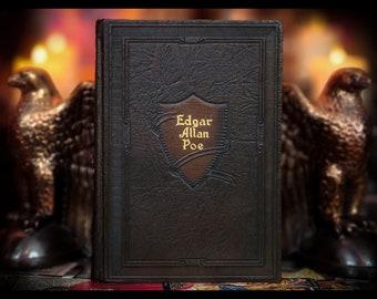 1927 EDGAR ALLAN POE 1st Edition thus &quot;Very Rare&quot; The Raven 1,200+ Pages Antique Vintage Edgar Allen Poe Book Poem Poetry Gift Book