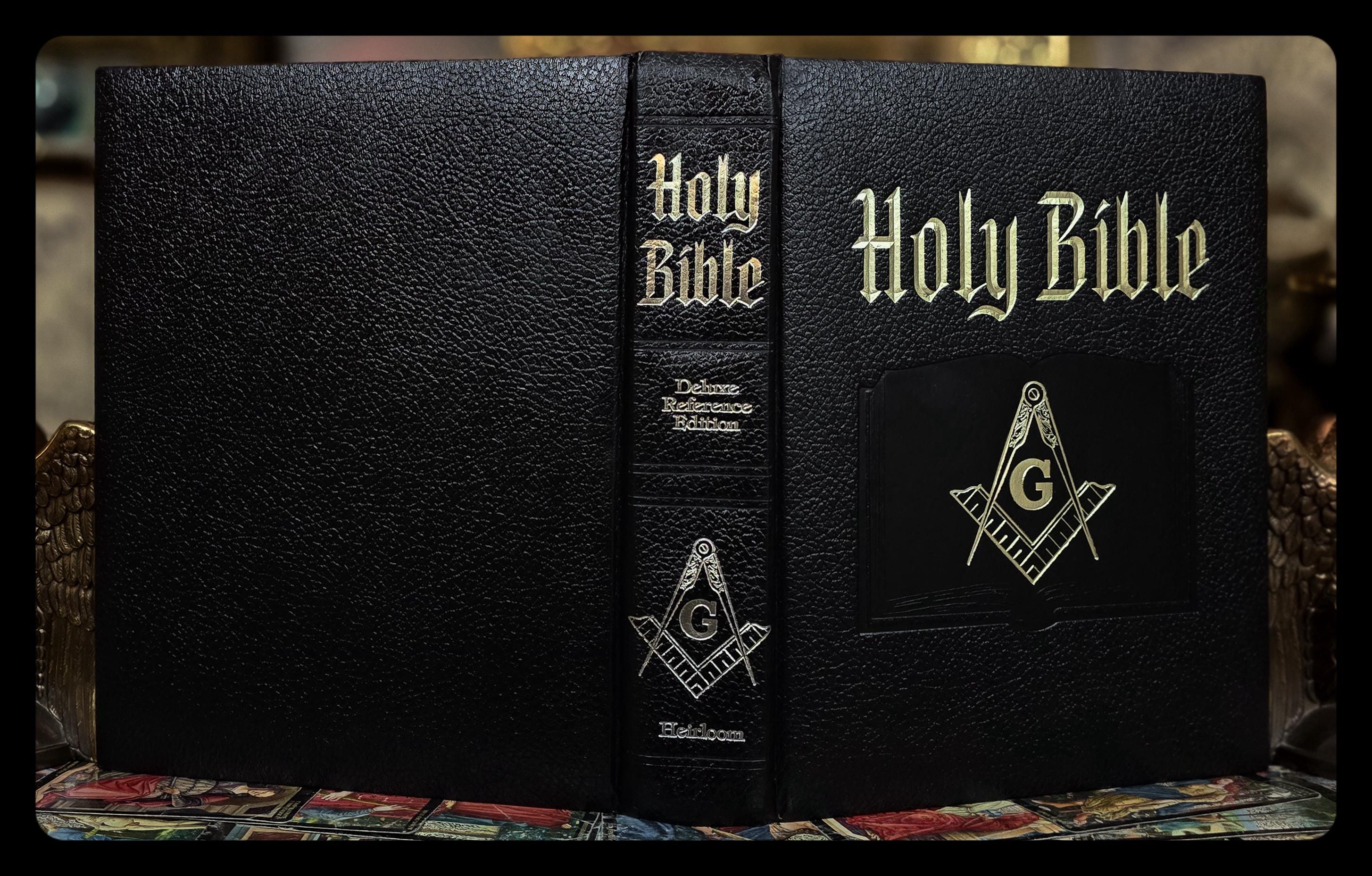 レコード　FREEMASONS LIMITED EDITION MASONIC BIBLE Knights Templar 33rd Degree Book Antique