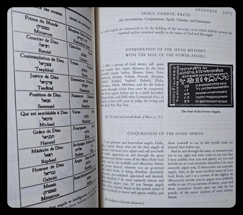 Book of Angels Occult Grimoire Book Magic Spells Metaphysical Angel Astrology