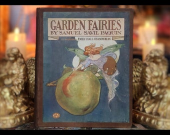 1908 Garden Fairies Book, 1st Edition, Illustrated Mythology