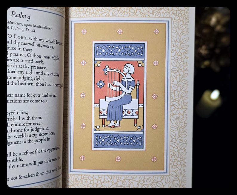Book of Psalms King James Bible Old Testament Psalter Jesus Christ Christian Catholic Spiritual
