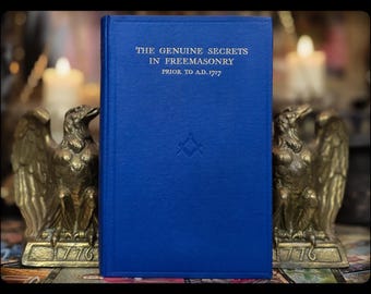 SECRETS OF FREEMASONRY Occult Book Masonic Astrology Metaphysical Reincarnation Magic Esoteric Vintage Secret Society Cabbala Kabbalah Gift