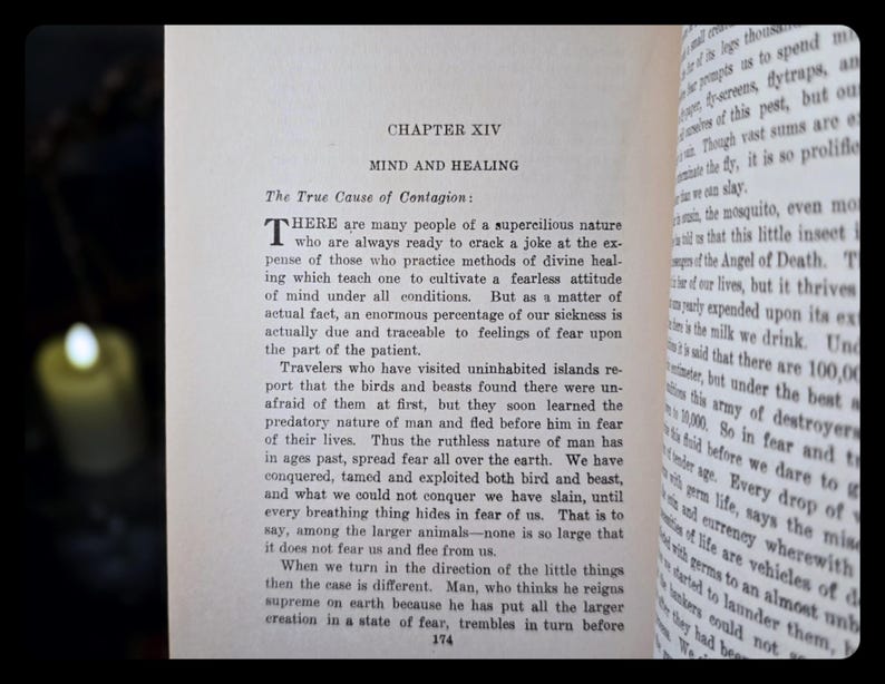 1938 Occult Health and Healing Rosicrucian Metaphysical Book Spiritual Astrology Vintage