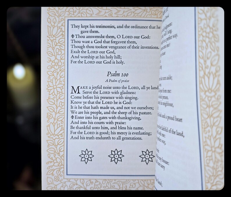 Book of Psalms King James Bible Old Testament Psalter Jesus Christ Christian Catholic Spiritual