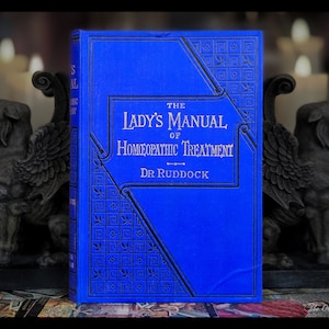 1886 HOMEOPATHIC BOOK Homeopathy Manual (Very Rare) Herbal Medicinal Treatment Apothecary Antique Health Book Remedies Herb Vintage Gift