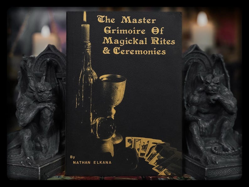 MASTER GRIMOIRE Witchcraft Spell Occult Book of Shadows Necromancy (Rare) Magic Divination Alchemy Witch Cabbala Kabbalah Occultism Gift