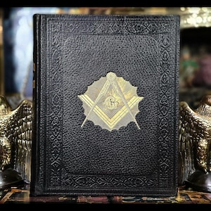 1910 Freemasonry Book Occult Knights Templar Antique Zodiac Masonic Metaphysical Masonry Art Secret Society Illuminati Gift Freemason 33rd
