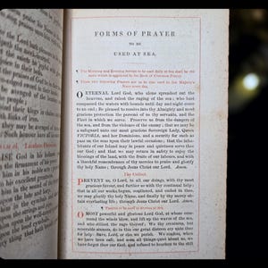 1849 Holy Prayer Book Old New Testament Spiritual Antique Catholic Christian Book Psalms