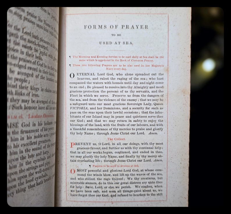 1849 Holy Prayer Book Old New Testament Spiritual Antique Catholic Christian Book Psalms