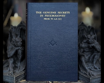1930 SECRETS OF FREEMASONRY Occult Book Masonic Astrology Metaphysical Reincarnation Magic Esoteric Secret Society Cabbala Kabbalah Gift
