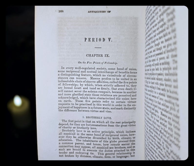 1855 Masonic Book Occult Enoch Secret Society Druid Antique Freemasonry Mythology Illuminati genre