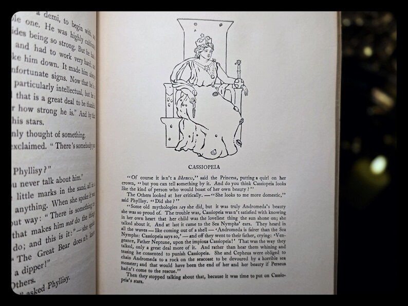 1910 Star People Fairy Tale Book Zodiac Astrology Antique Greek Mythology Book Astronomy Magic Art Artwork