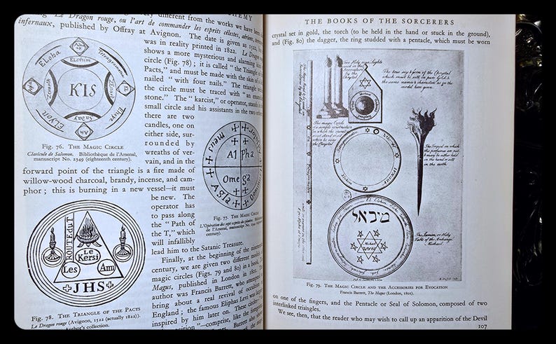 WITCHCRAFT MAGIC Occult Book Sorcery Divination Necromancy Astrology Metaphysical Esoteric Book Clairvoyance Witch Alchemy Gift Book