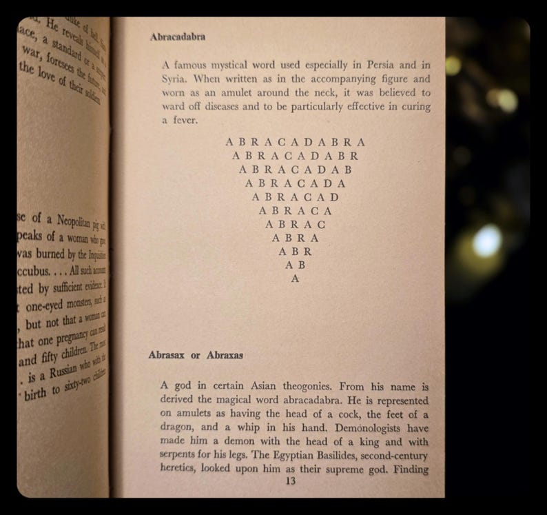 Witchcraft Book Occult Book Sorcery Magic Book Numerology Book Metaphysical Book Vampire Book Vintage Occultism Magick Mythology Book
