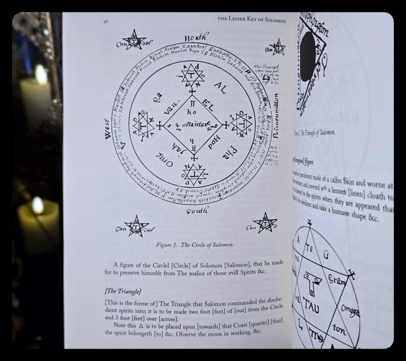 Lesser Key of Solomon Occult Grimoire, Magick Book Necromancy Witchcraft