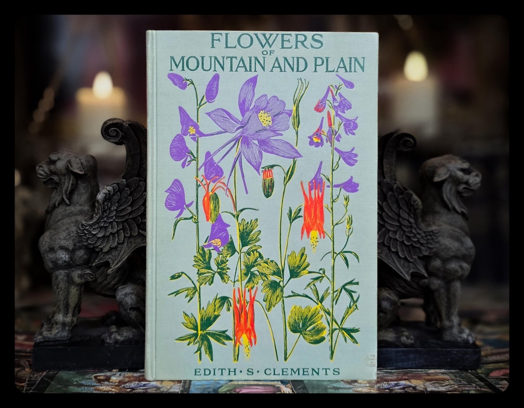 1955 Botanical Art Book: Edith Clements, Flowers of Mountain and Plain ...