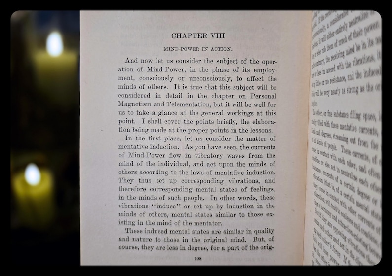 Mind Power Occult Self Help Book Manifestation Metaphysical William Atkinson