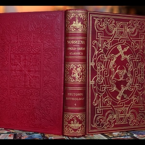 1907 NORSE MYTHOLOGY Odin Thor Valhalla &quot;RARE&quot; Teutonic Mythology Frost Giants