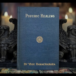 1934 Psychic Healing Occult Book Metaphysical Guide Druids Telepathy Spiritual Antique Vintage Meditation Yoga Gift Clairvoyance Ramacharaka