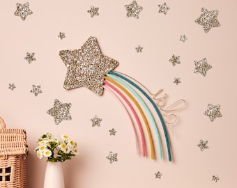 Personalised Glitter & Knit Shooting Star