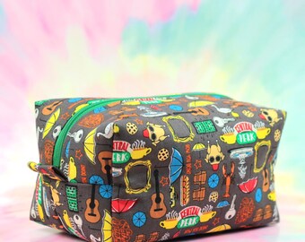 Friends Icons Box Bag, Zipper Bag - Ready To Ship