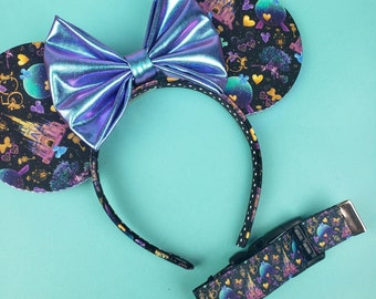 50th Anniversary Mouse Ears and Ear Holder Strap