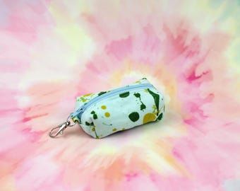 Paint Splatter | Itty Bitty Boxy Bag Keychain - Coin Purse, Dice Bag, Mask Pouch