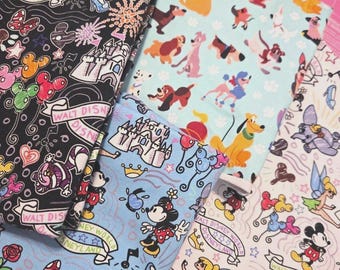 Dooney Inspired Custom Cotton Lycra Fabric Lot Purse Fabrics Disney Dogs Disney Parks fabric