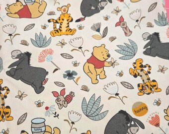Winnie the Pooh Dooney Reproduction Fabric Custom Printed Cotton Woven Fabric Sewing Crafting Ears