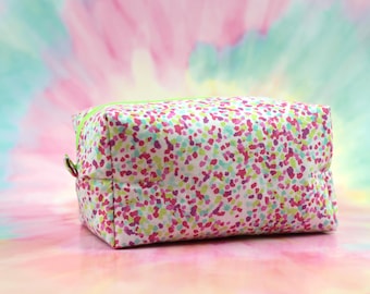 Confetti Box Bag, Zipper Bag