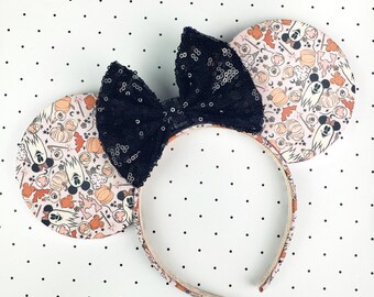 Pink Cutie Minnie Ghost Mouse Ears
