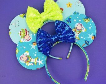 Ready to Ship - Buzz and Toy Alien Mouse Ears RTS