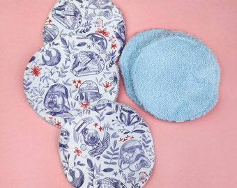 Floral Wars Reusable Cloth Facial Rounds - Set of 6