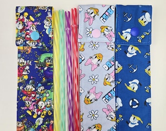 Ducks Straw Pouch - 2 Straws Included