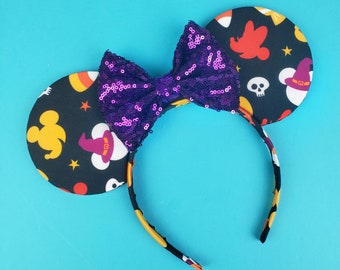 Candy & Silouettes Halloween Mouse Ears