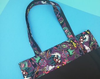 Neon Villains Canvas Tote Reusable Grocery Tote Eco-Friendly Shopping Bag