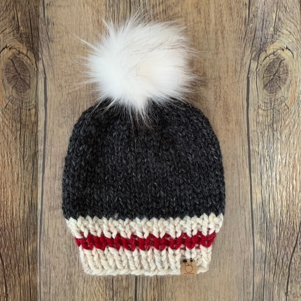 Gorro de punto de mono calcetín de carbón, sombrero de lana de punto para adultos, sombrero de punto a rayas, sombrero unisex, sombrero de invierno de lana de punto, gorro de lana de punto ajustado