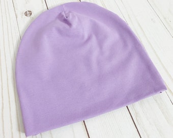 Lavender Slouch Beanie - Toddler Slouch Hat - Toddler Spring Beanie - Cotton Purple Beanie - Baby Slouchy Beanie - Little Girls Slouchy Hat
